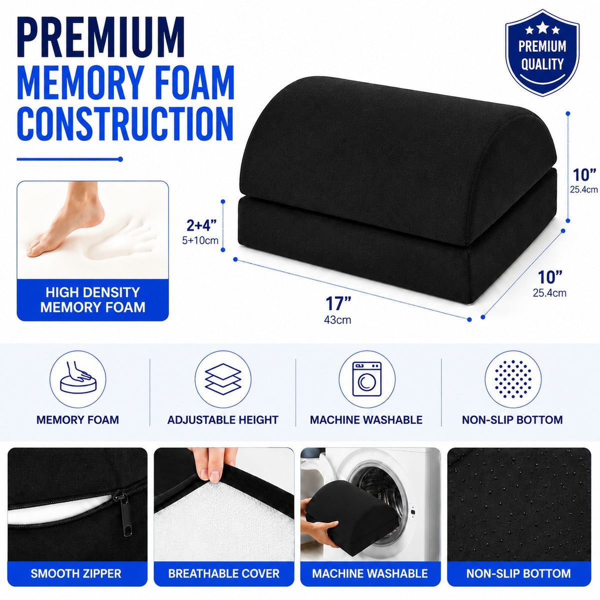 Memory Foam, Foot Rest Cushion