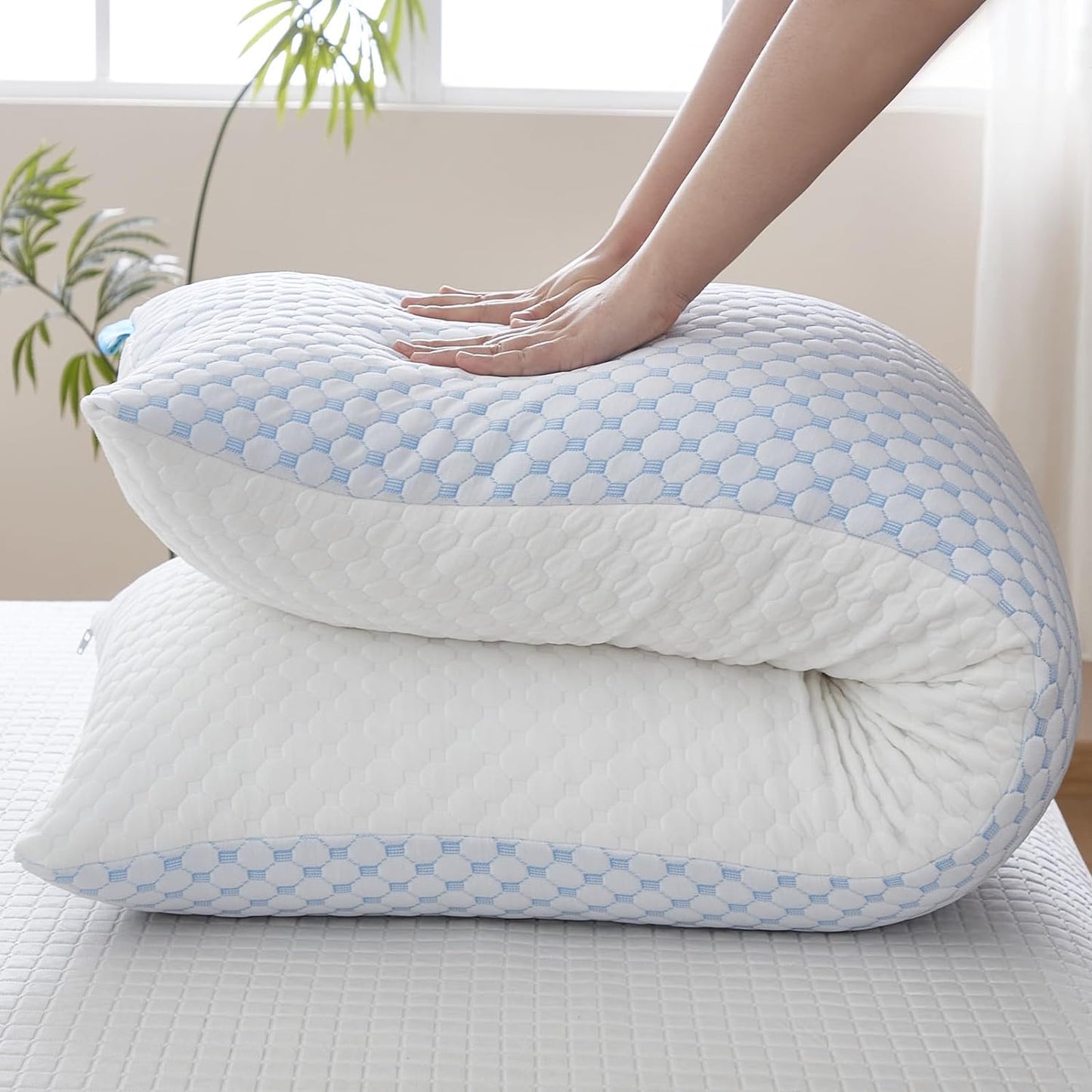 Long Memory Foam Sleeping Pillow - Comfi House - Bahrain