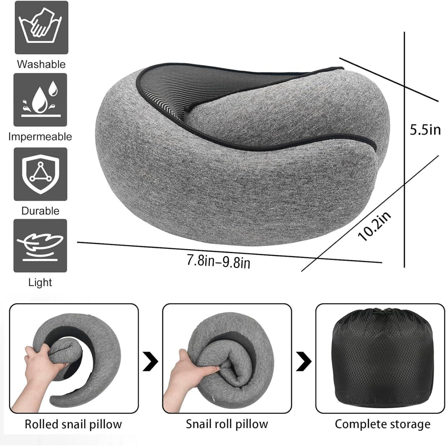 Memory Foam, Neck & Travel Pillow - Comfi House - Bahrain