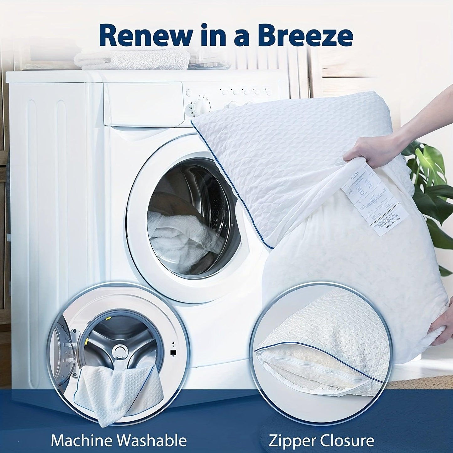 Memory Foam, Shredded Pillow with Gel - Comfi House - Bahrain