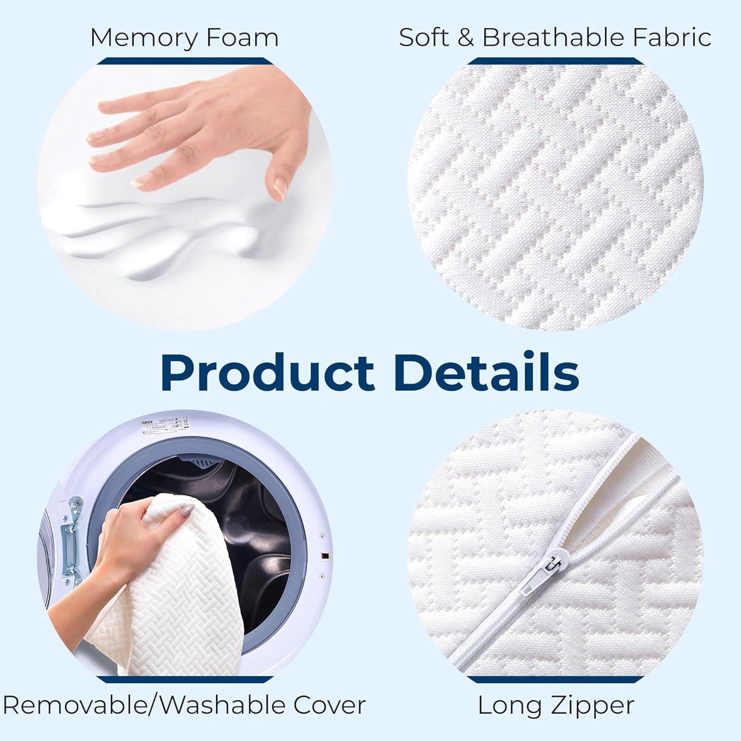 Memory Foam, Side Sleepers Knees and Thighs Pillow - Comfi House - Bahrain