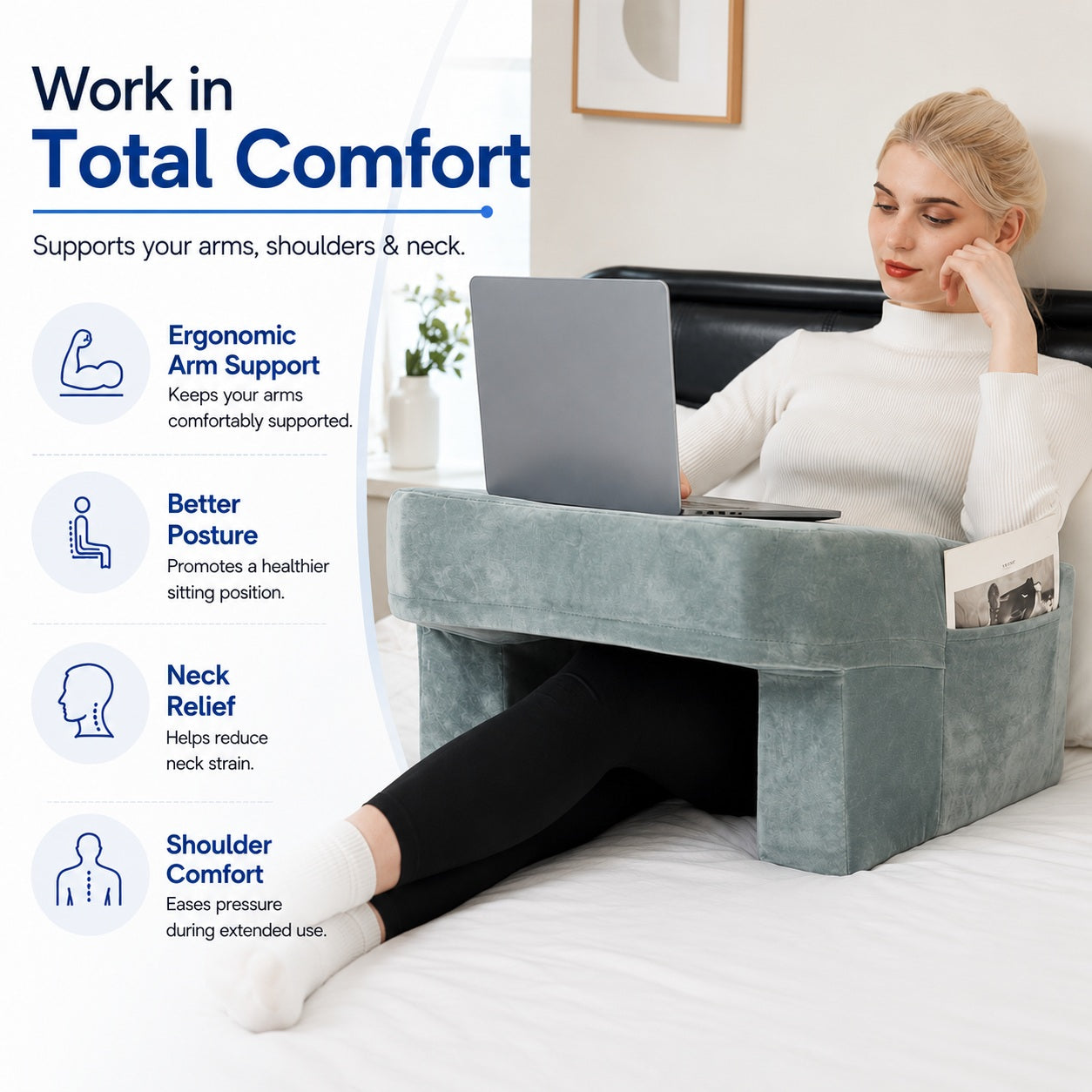 Computer Desk Pillow - Comfi House - Bahrain