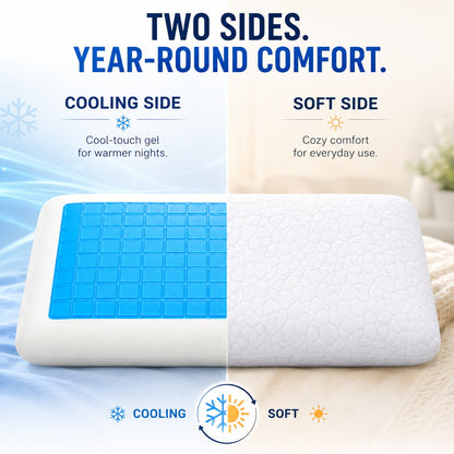 Memory Foam, Cooling Gel Pillow - Comfi House - Bahrain