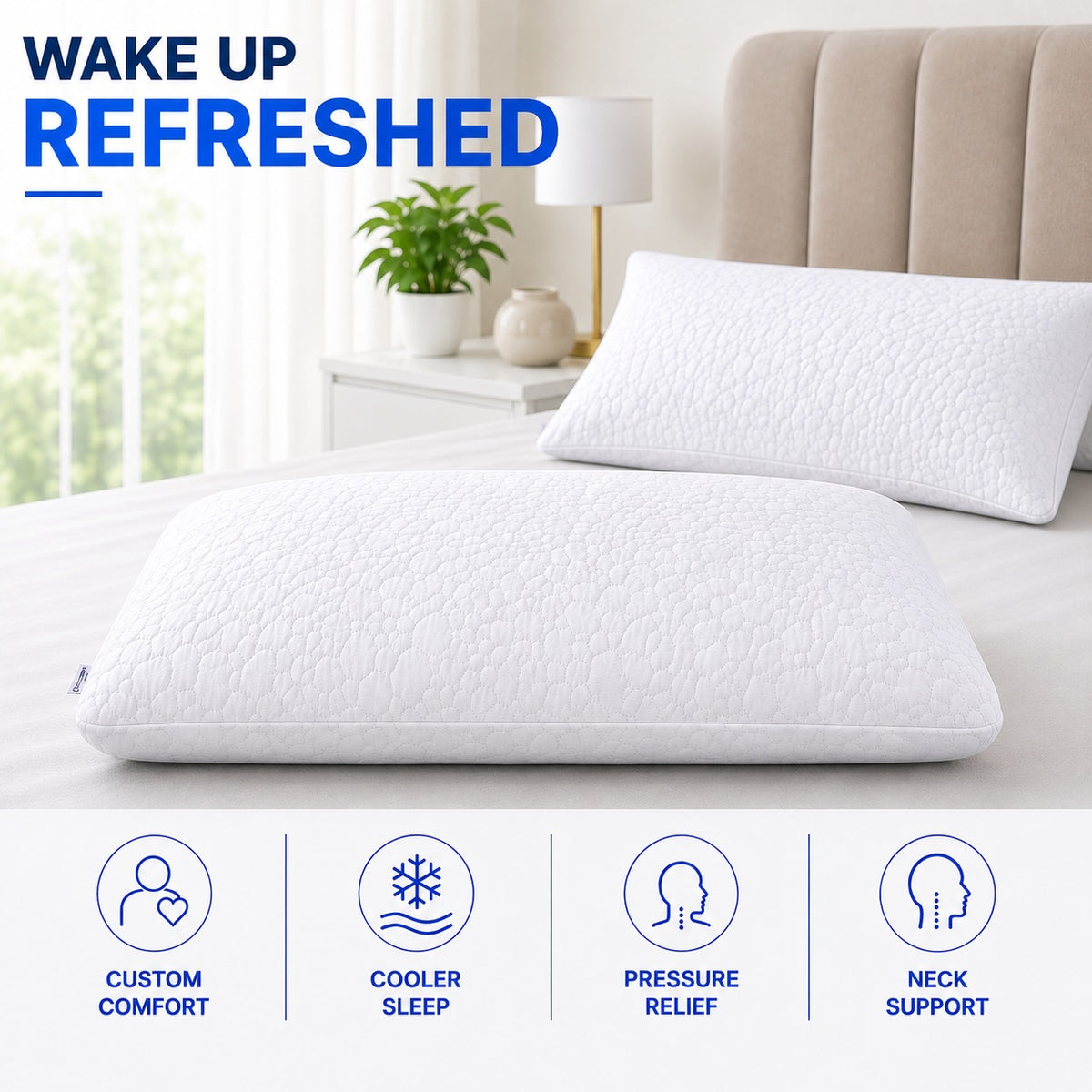 Memory Foam, Cooling Gel Pillow