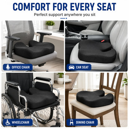 Memory Foam, Curved Seat Cushion - Comfi House - Bahrain