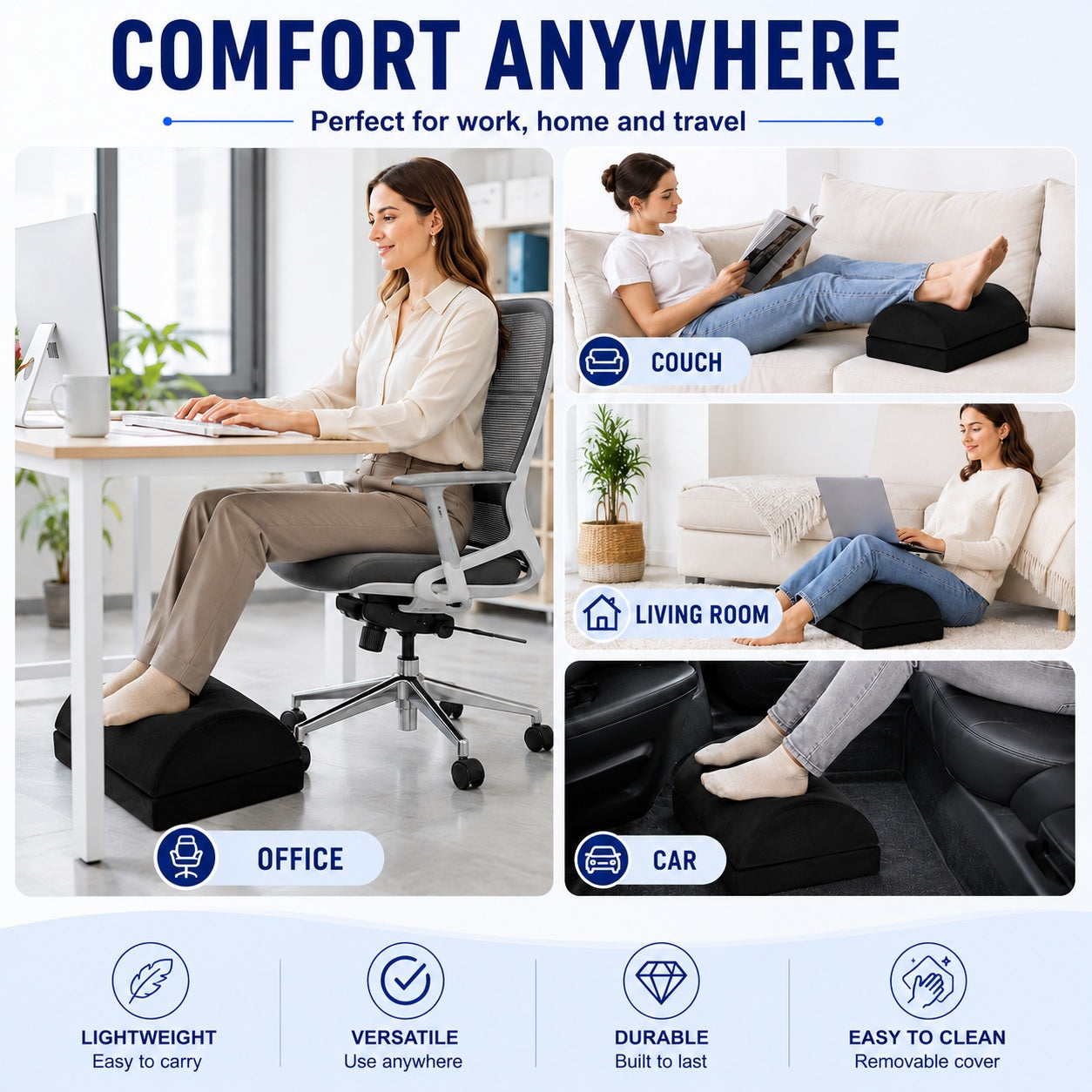 Memory Foam, Foot Rest Cushion