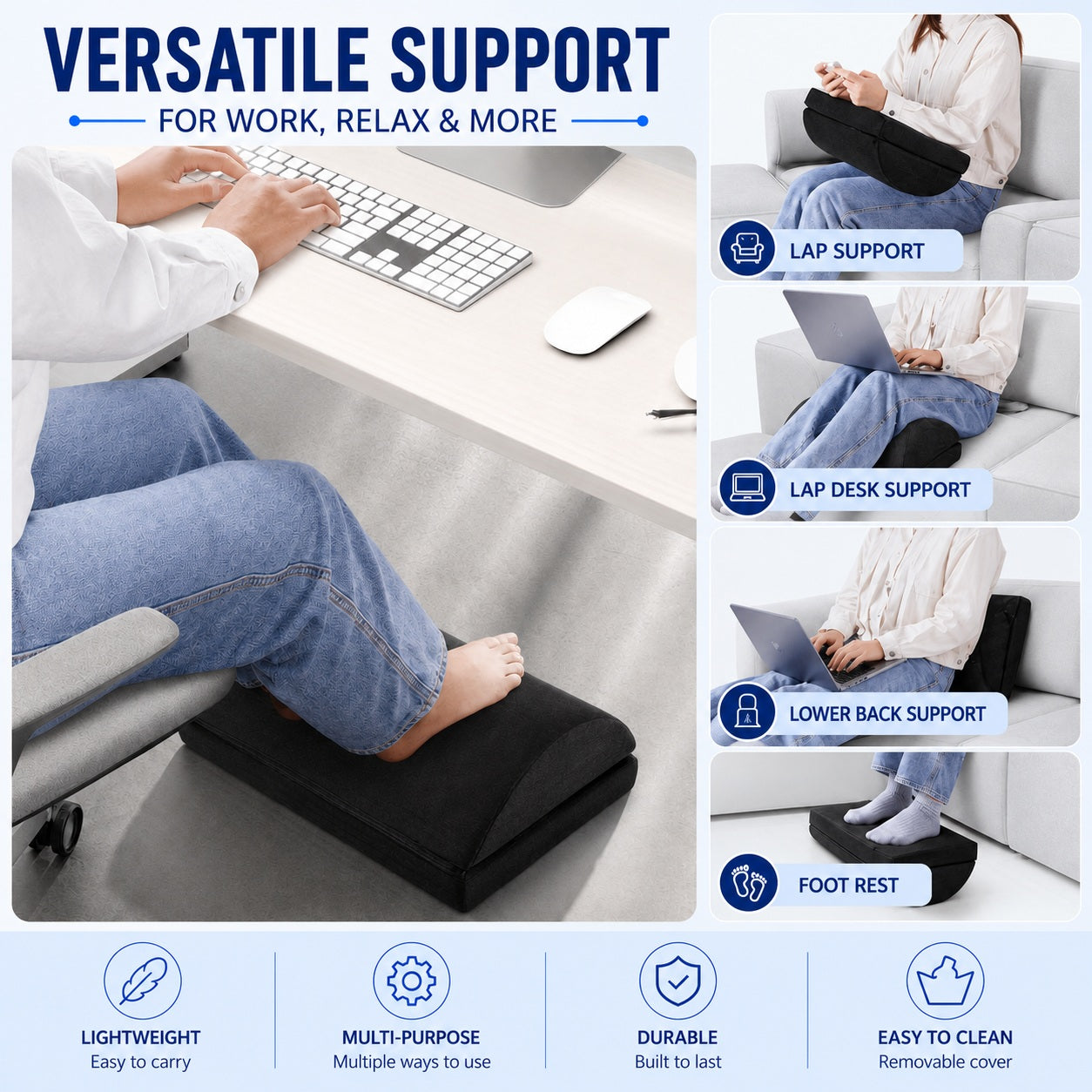 Memory Foam, Foot Rest Cushion