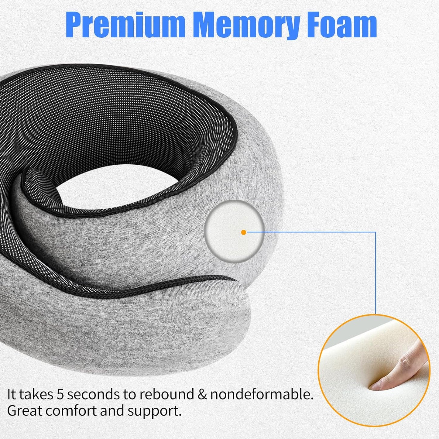 Memory Foam, Neck & Travel Pillow - Comfi House - Bahrain