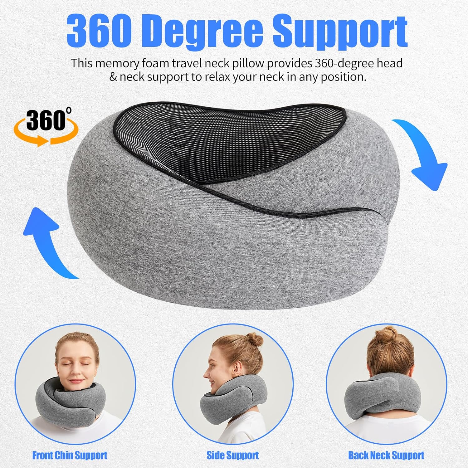 Memory Foam, Neck & Travel Pillow - Comfi House - Bahrain
