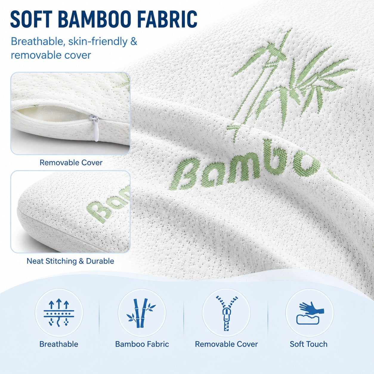Memory Foam, Kids Pillow (1-7 years) - Comfi House - Bahrain