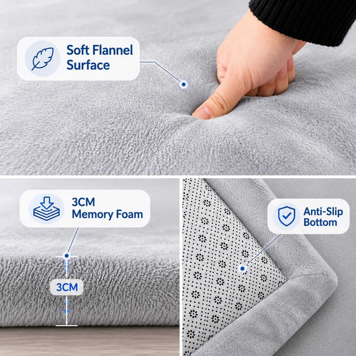 Memory Foam Kids Play & Comfort Mat (150x200cm)