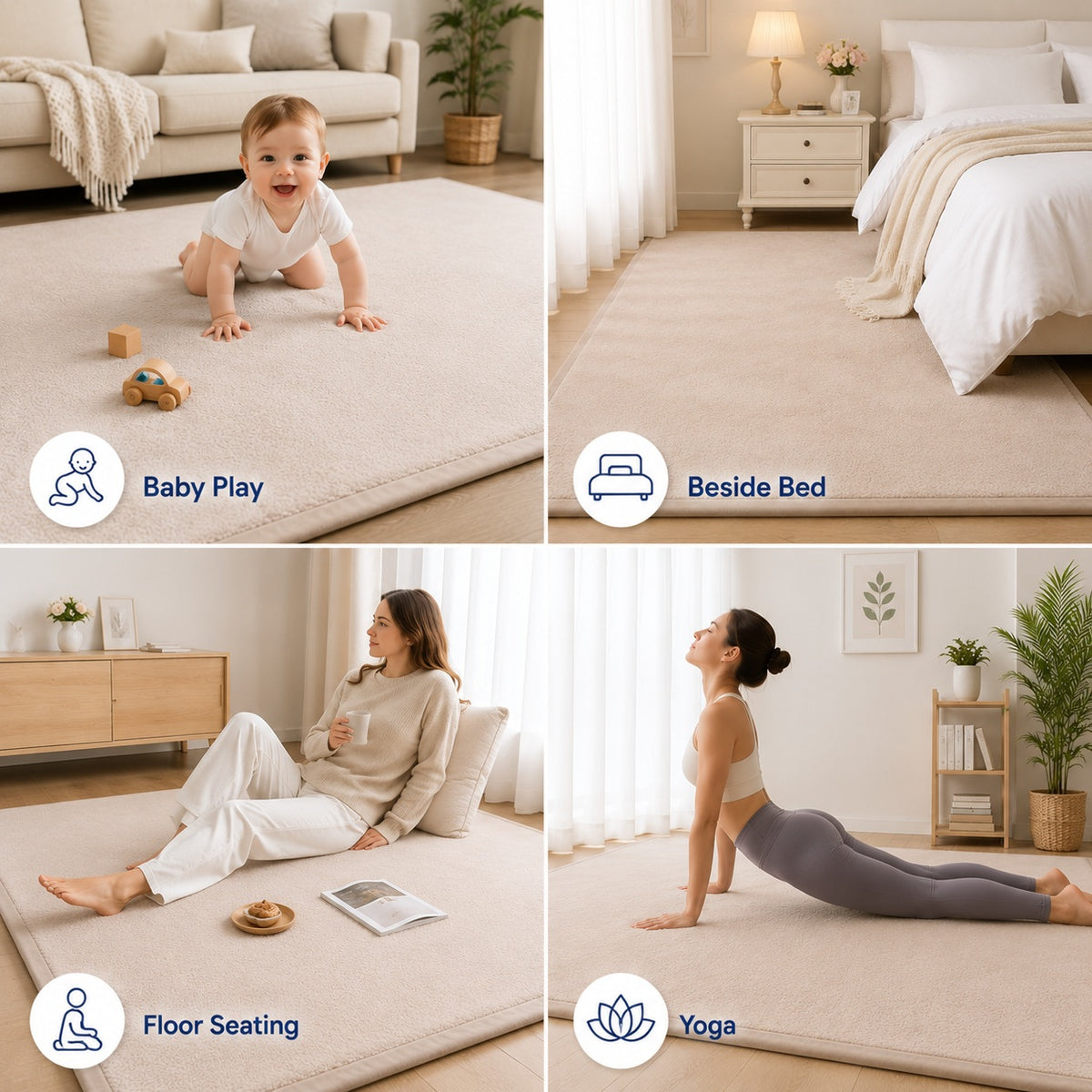 Memory Foam Kids Play & Comfort Mat (150x200cm)