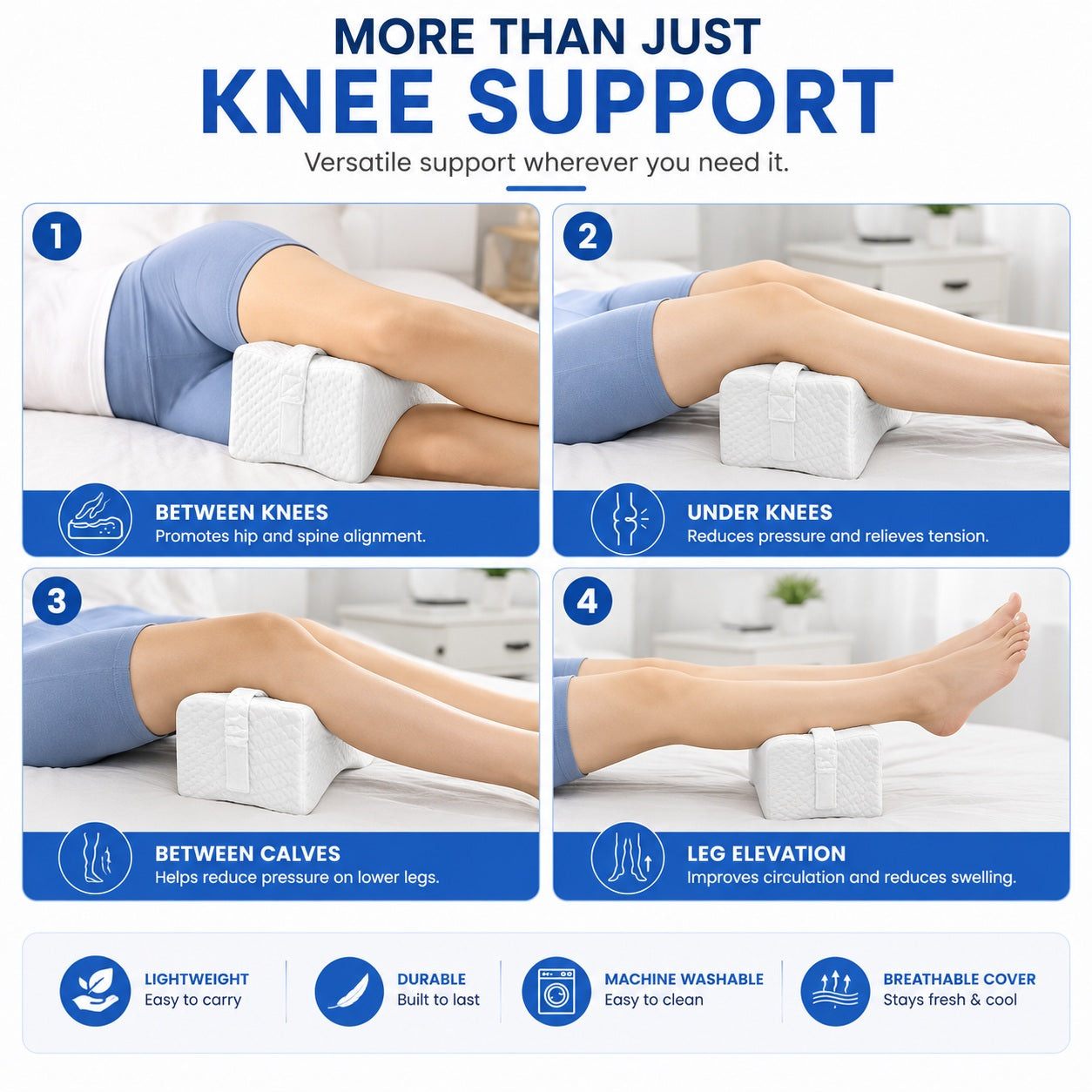 Memory Foam, Side Sleepers Knees and Thighs Pillow - Comfi House - Bahrain