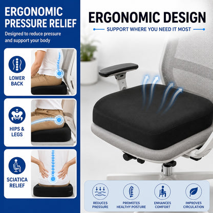 Memory Foam, Large Seat Cushion - Comfi House - Bahrain