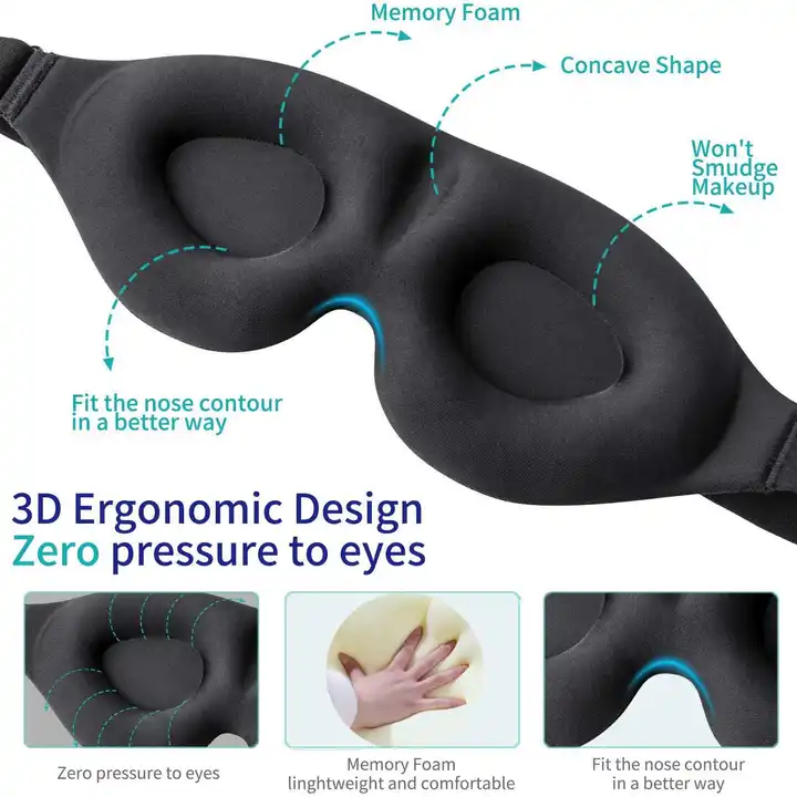 Memory Foam 3D Eye Mask - Comfi House - Bahrain
