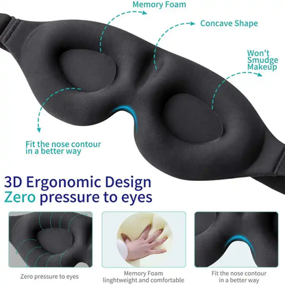 Memory Foam 3D Eye Mask - Comfi House - Bahrain