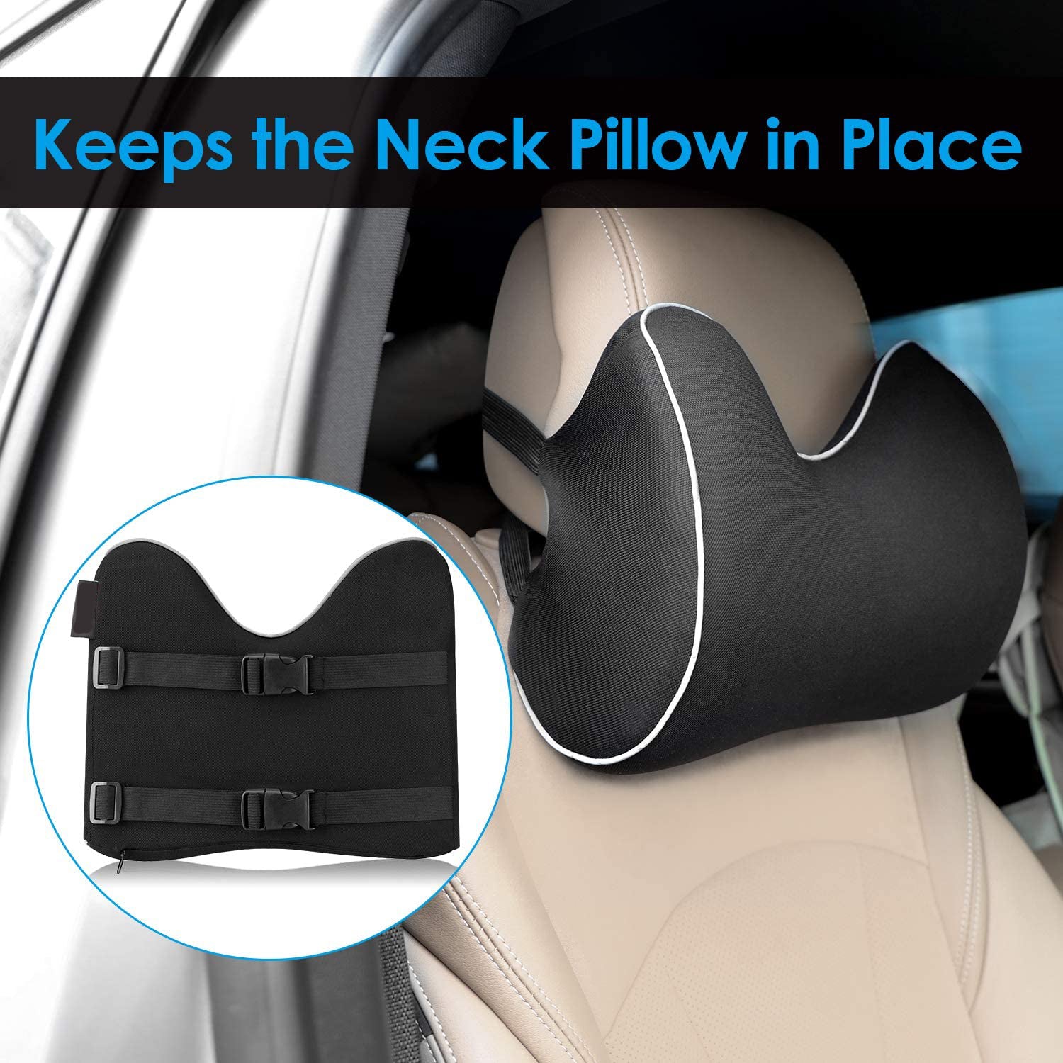 Memory Foam, Car Neck Pillow - Comfi House - Bahrain