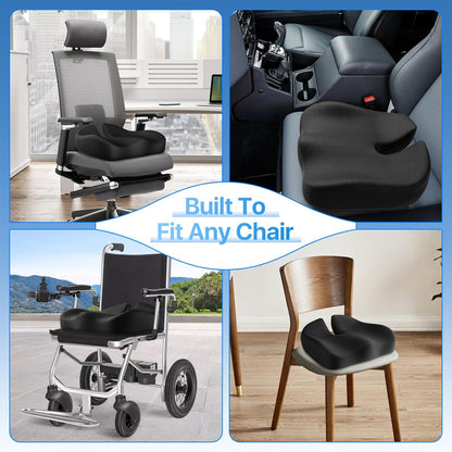 Memory Foam, Curved Seat Cushion - Comfi House - Bahrain