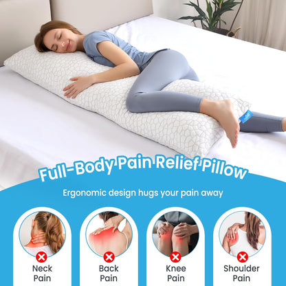 Memory Foam, Long Body Support Pillow - Comfi House - Bahrain