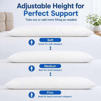 Long Memory Foam Sleeping Pillow - Comfi House - Bahrain