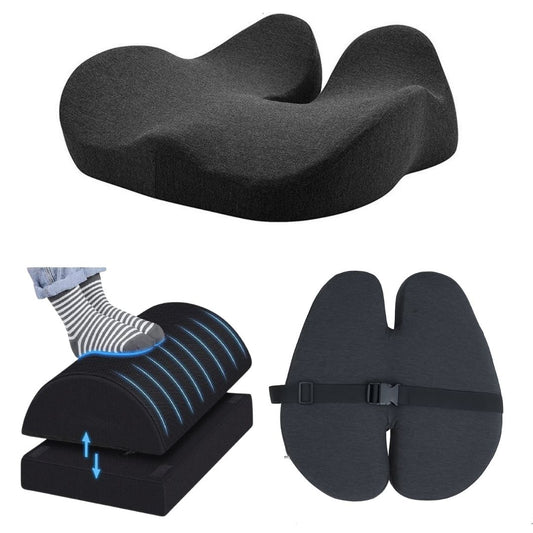 Office Comfort Set 2 (seat cushion, footrest, back support)