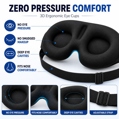 Memory Foam 3D Eye Mask - Comfi House - Bahrain