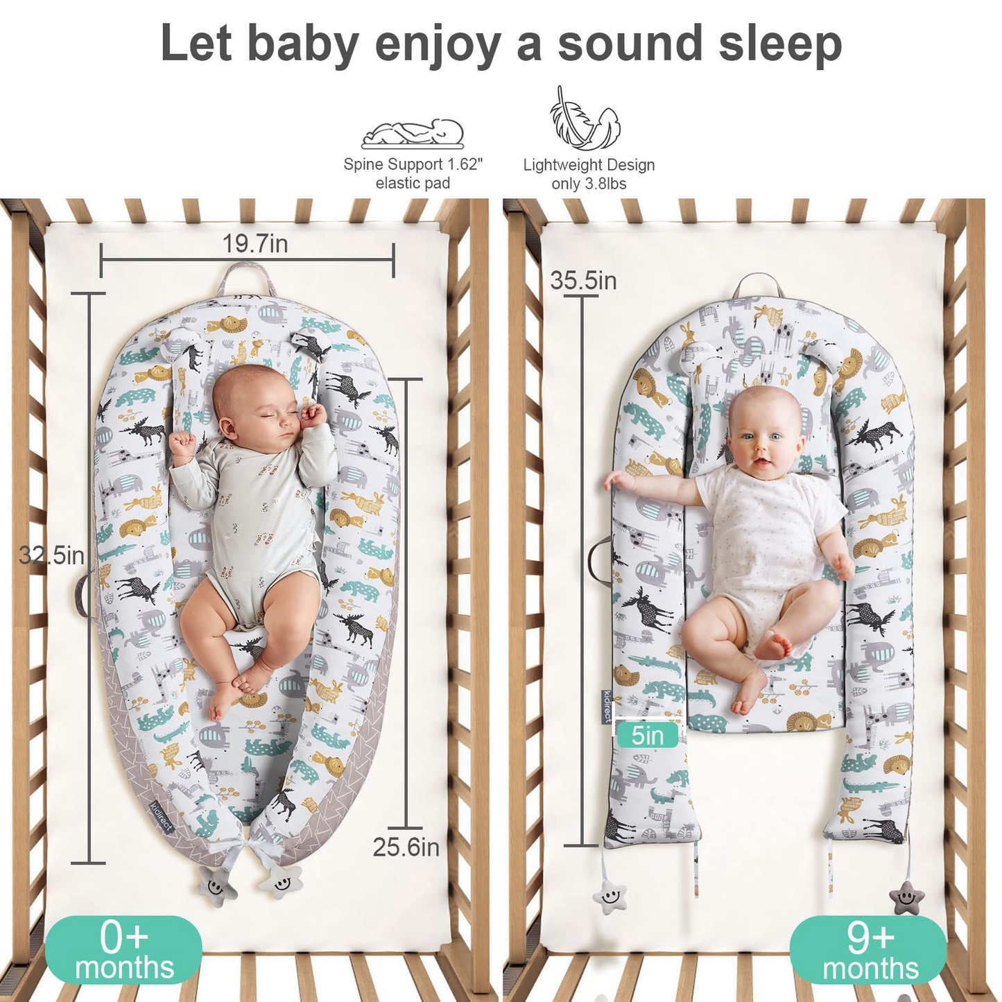 Baby Nest/Lounger for Newborn 0-24 Months - Comfi House - Bahrain