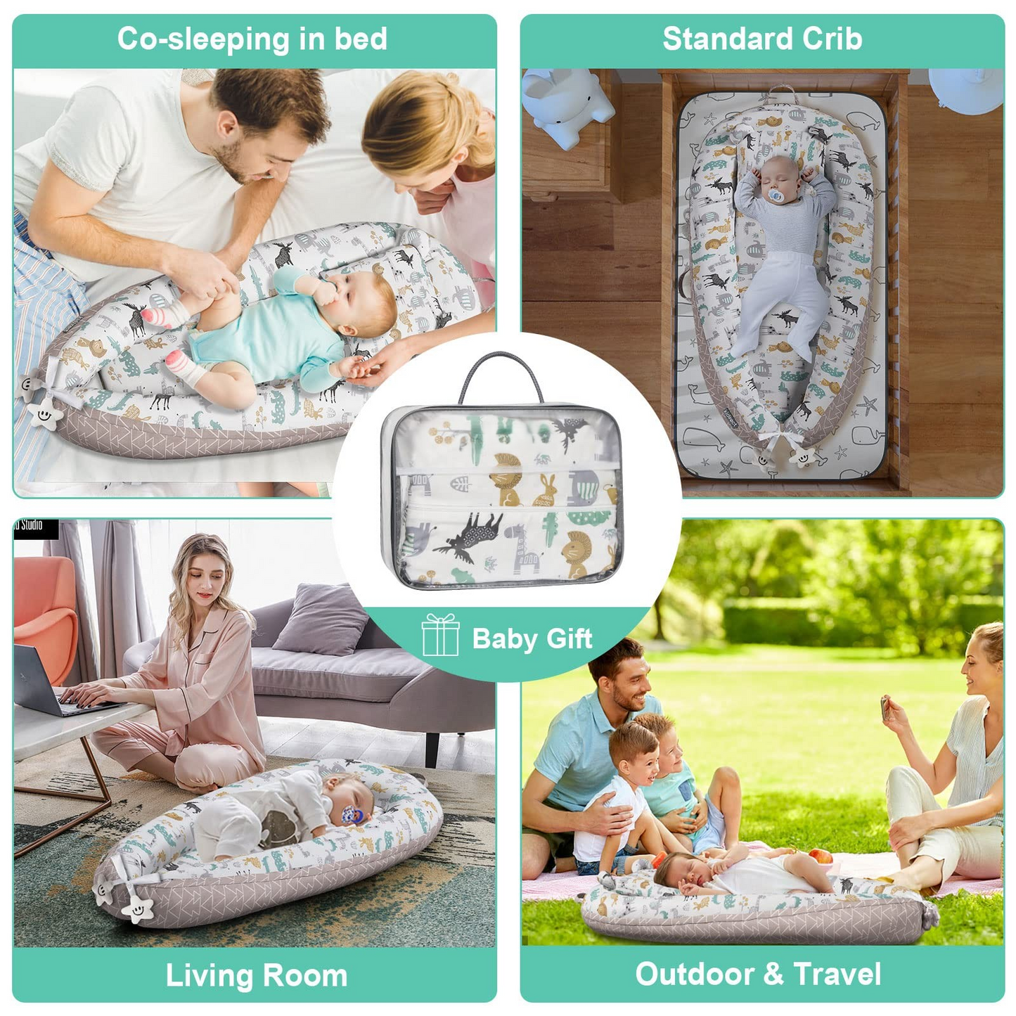 Baby Nest/Lounger for Newborn 0-24 Months - Comfi House - Bahrain