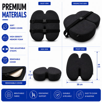Memory Foam Back Support – Butterfly Design - Comfi House - Bahrain