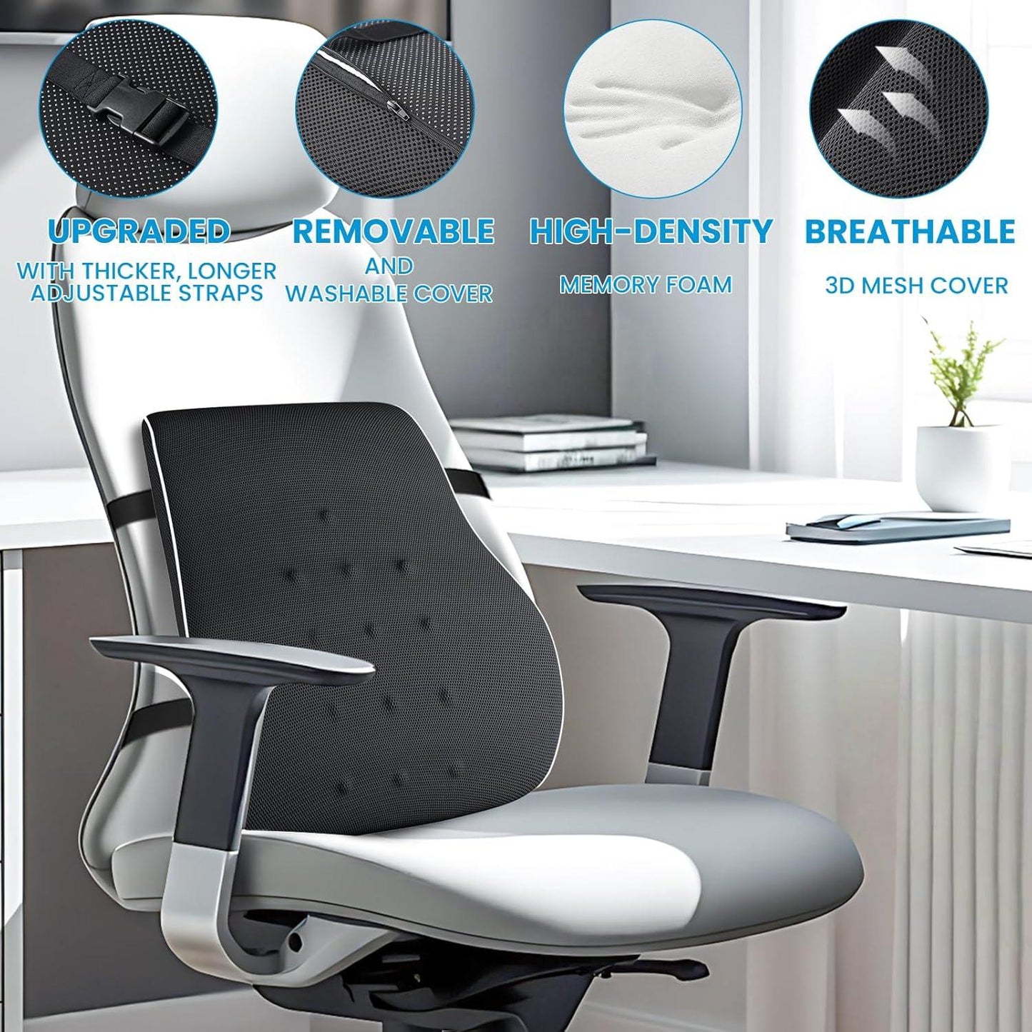 Memory Foam, Lumbar & Back Support - Comfi House - Bahrain