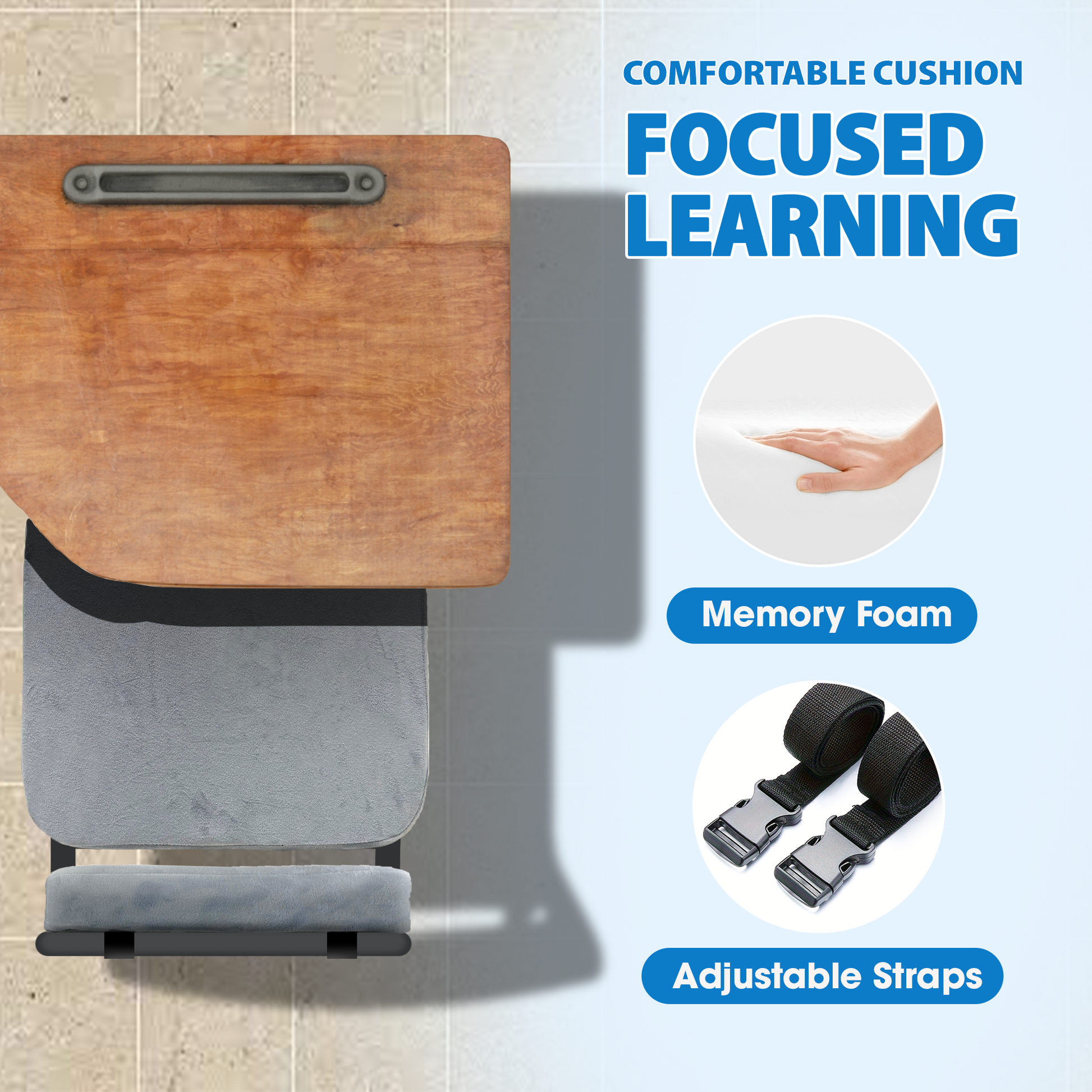 Memory Foam, School Seat Cushion - Comfi House - Bahrain