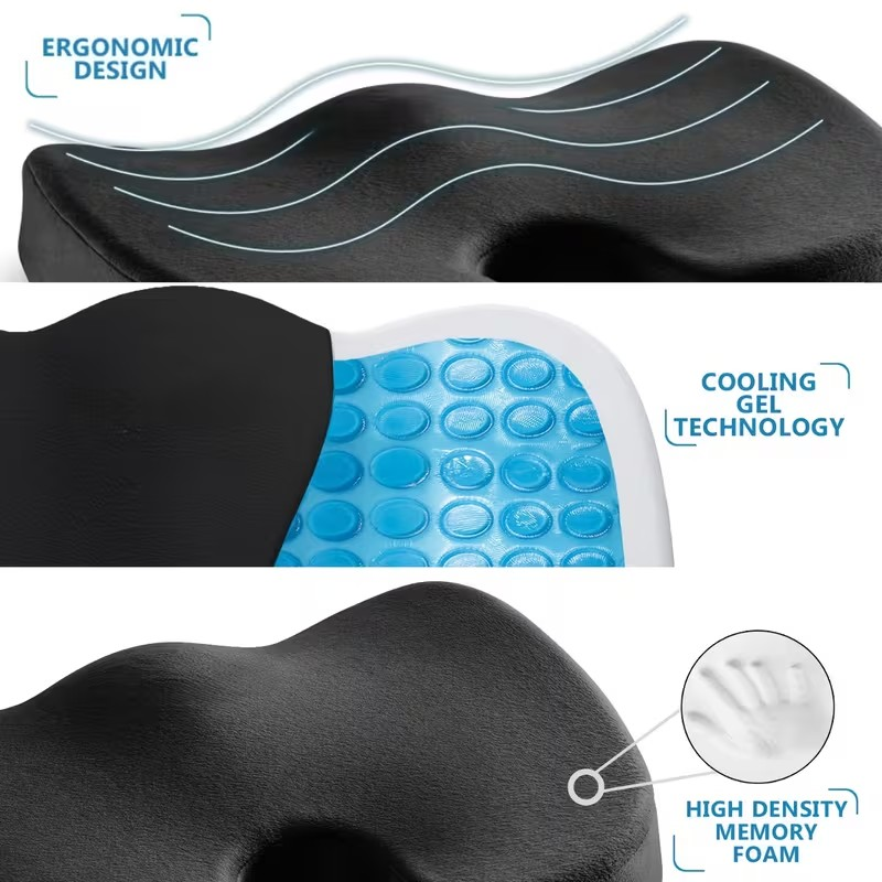 Memory Foam, Seat Cushion with cooling Gel - Comfi House - Bahrain