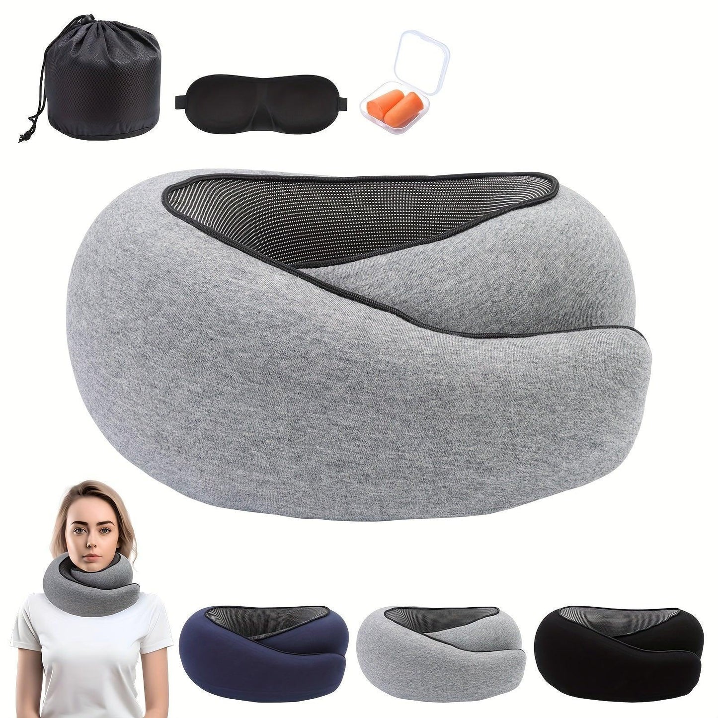 Memory Foam, Neck & Travel Pillow - Comfi House - Bahrain